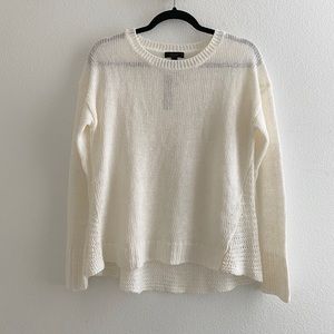 J. CREW Textured Beach Linen Sweater